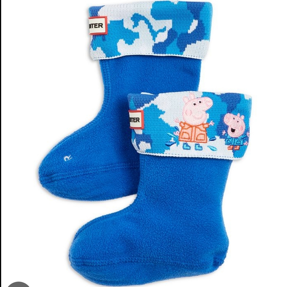 NWT Hunter x Peppa Pig Kids Original Boot Socks- XL/US 4-6